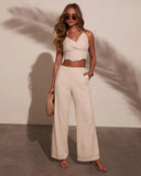 Melanie Linen Corset Top