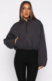 Back To Friends Jacket Charcoal