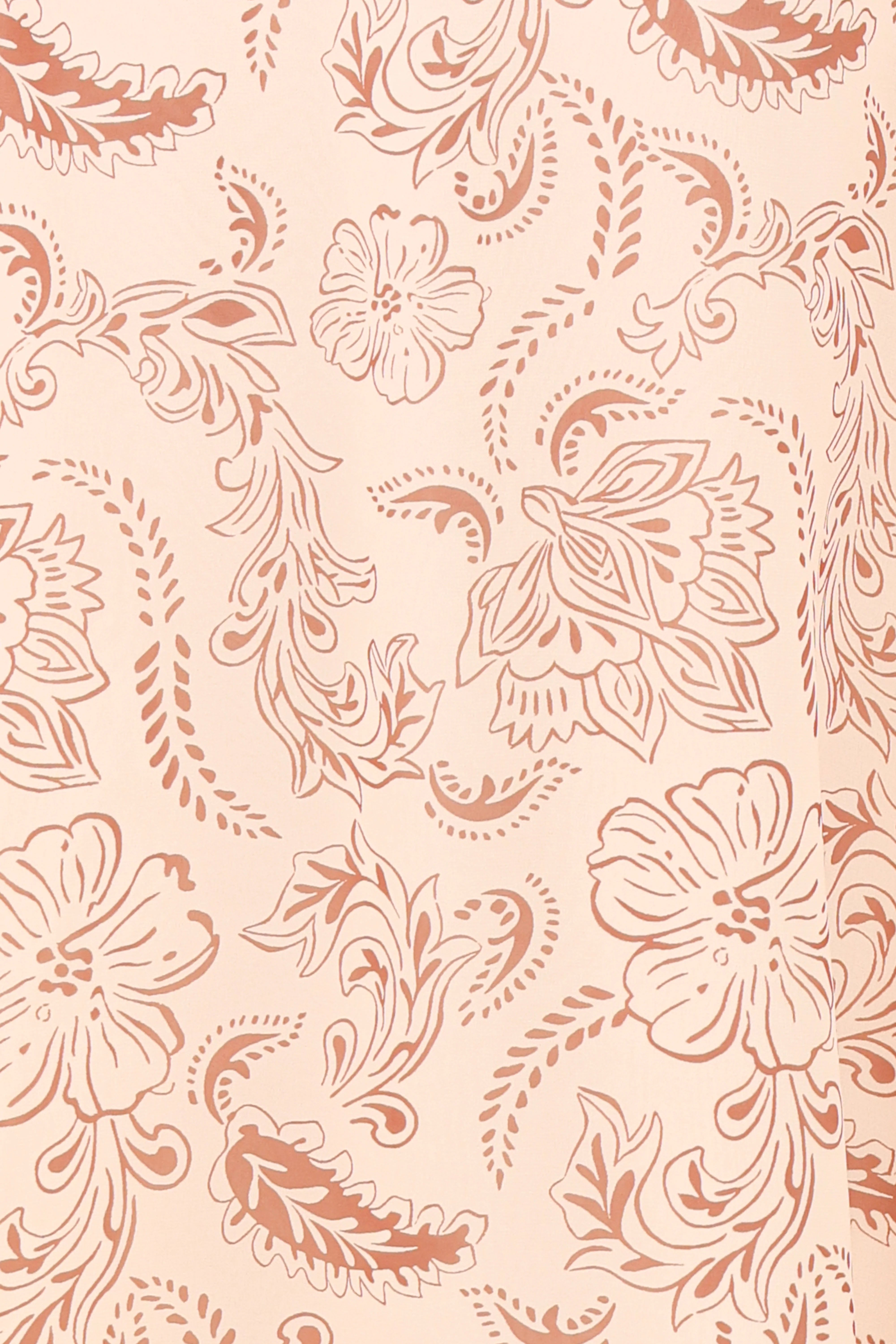 Riba Midi Dress Brown Paisley