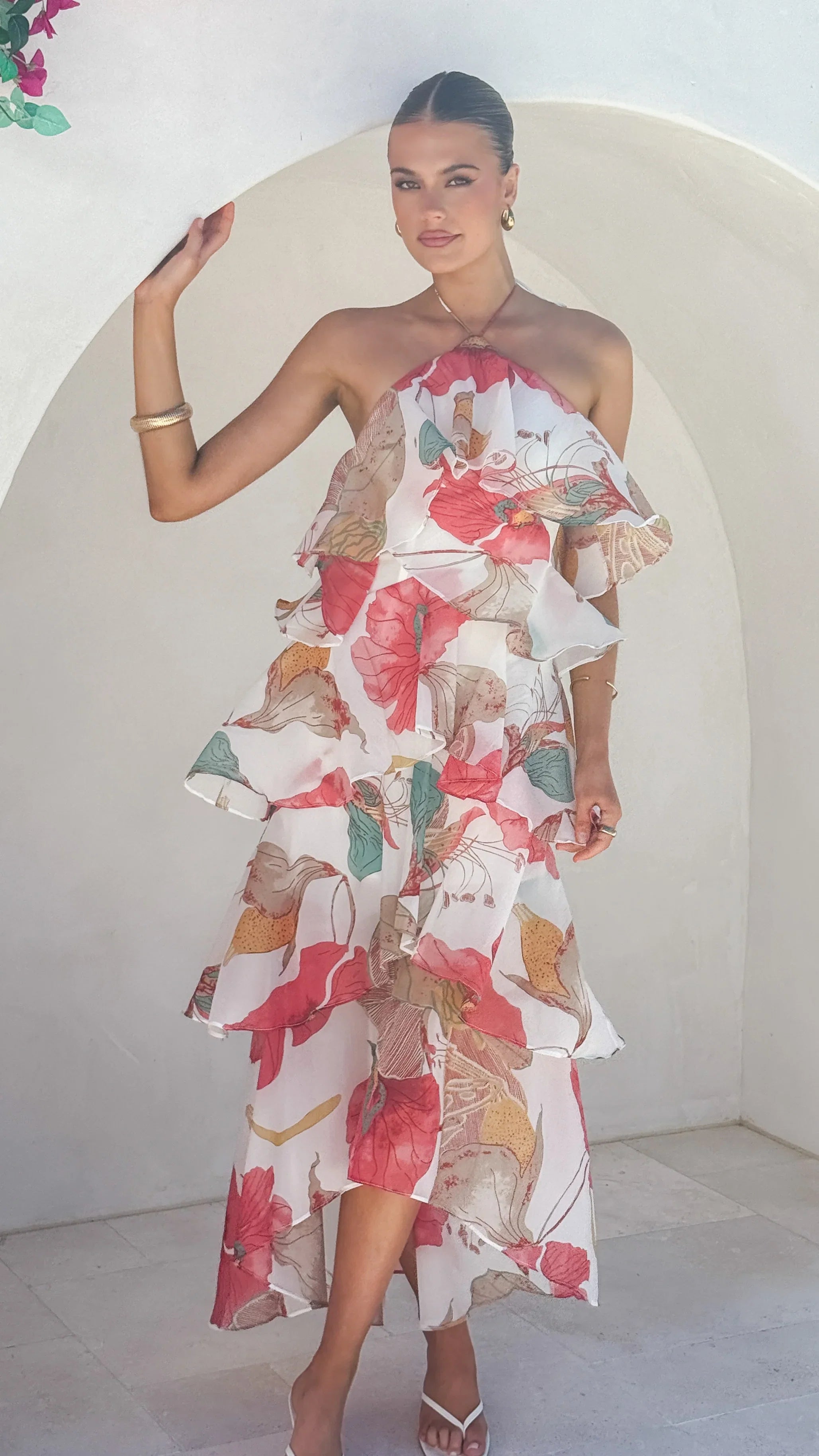 Soho Maxi Dress Blush Lotus