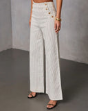 Light Touch Pinstripe Wide Leg Pants