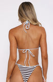 Marissa Bikini Top Mocha Milk Stripe