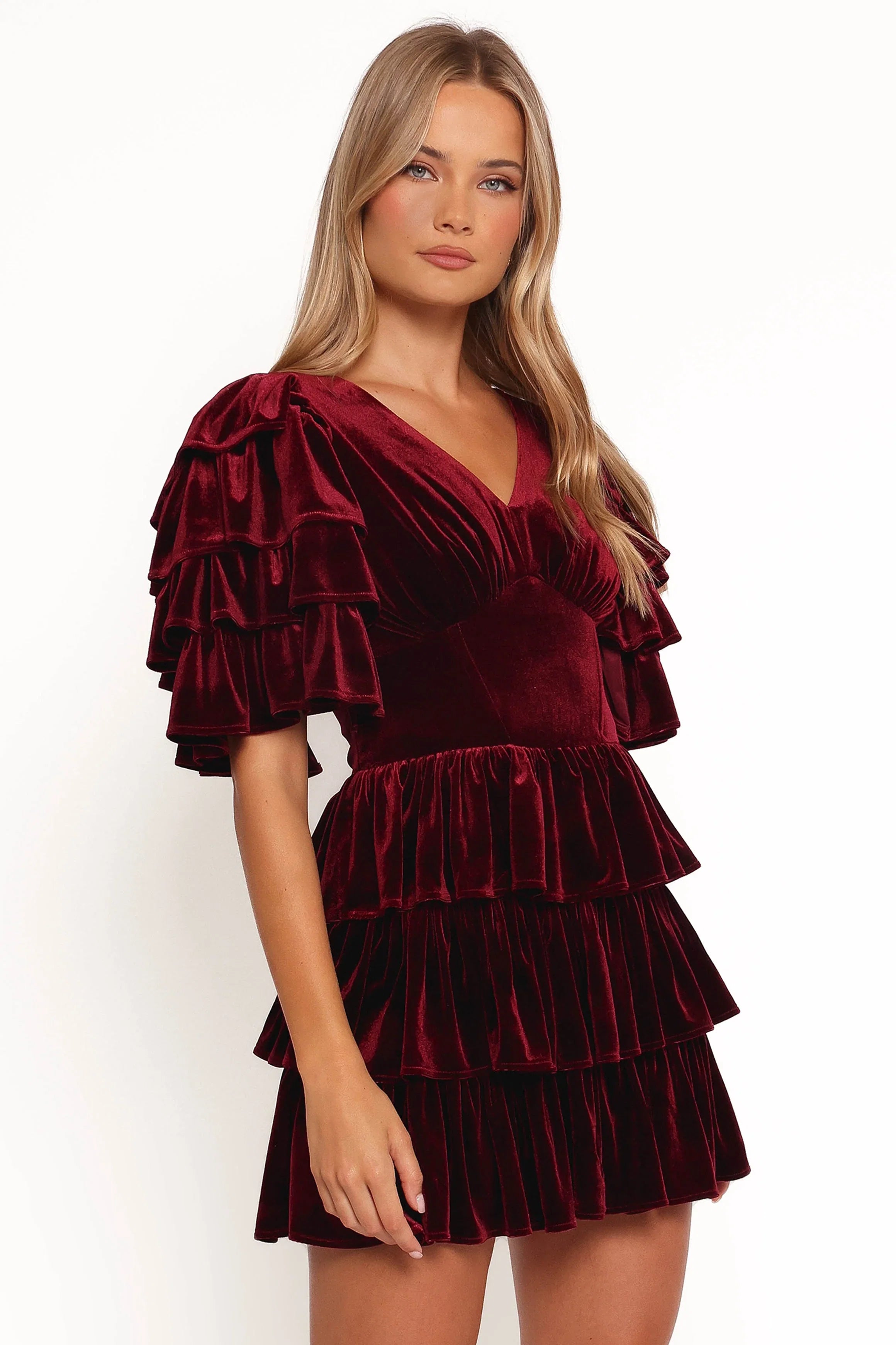Agnes Mini Dress Wine