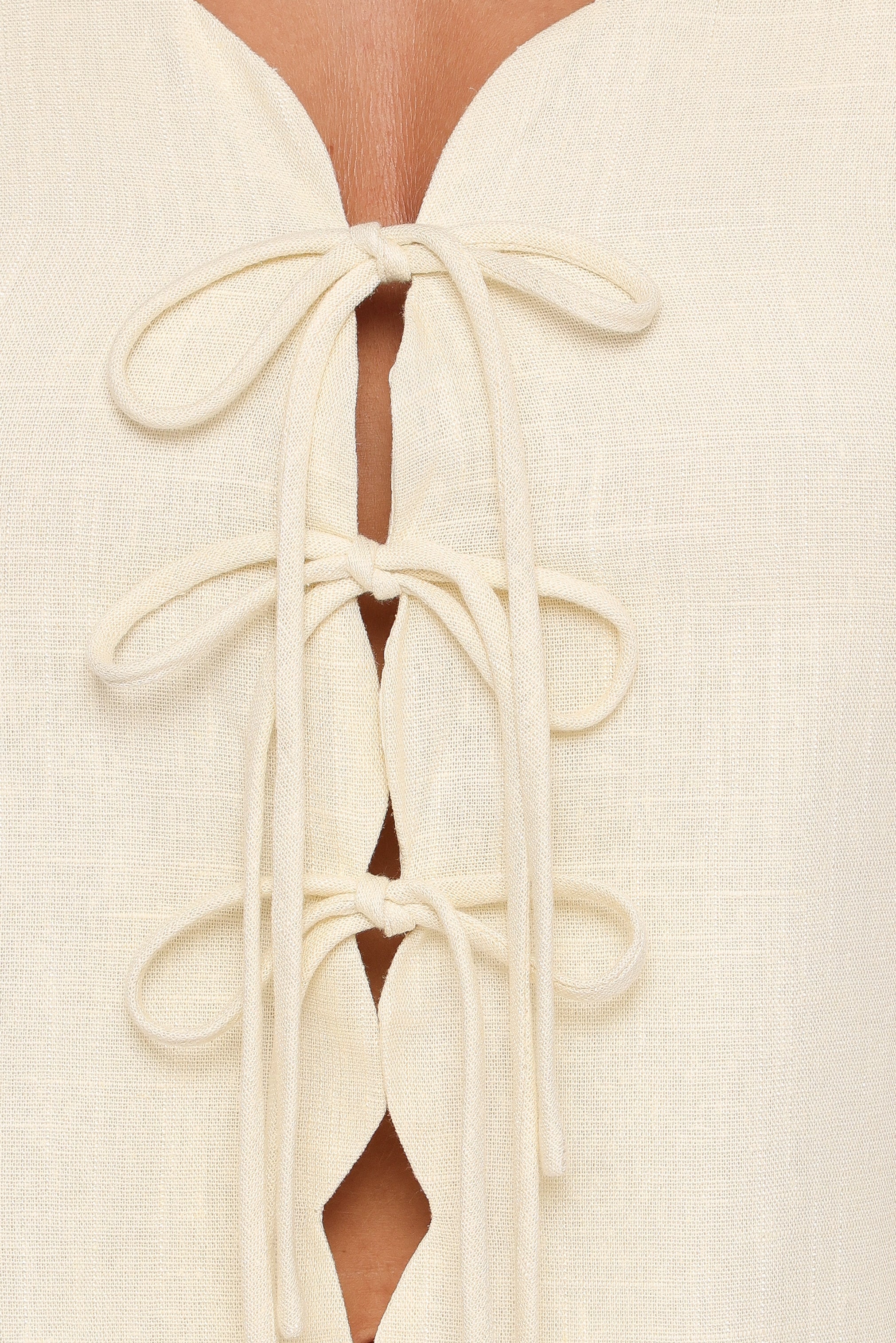 Jensen Scallop Hem Top Butter Yellow