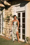 Kara Strapless Maxi Dress Olive