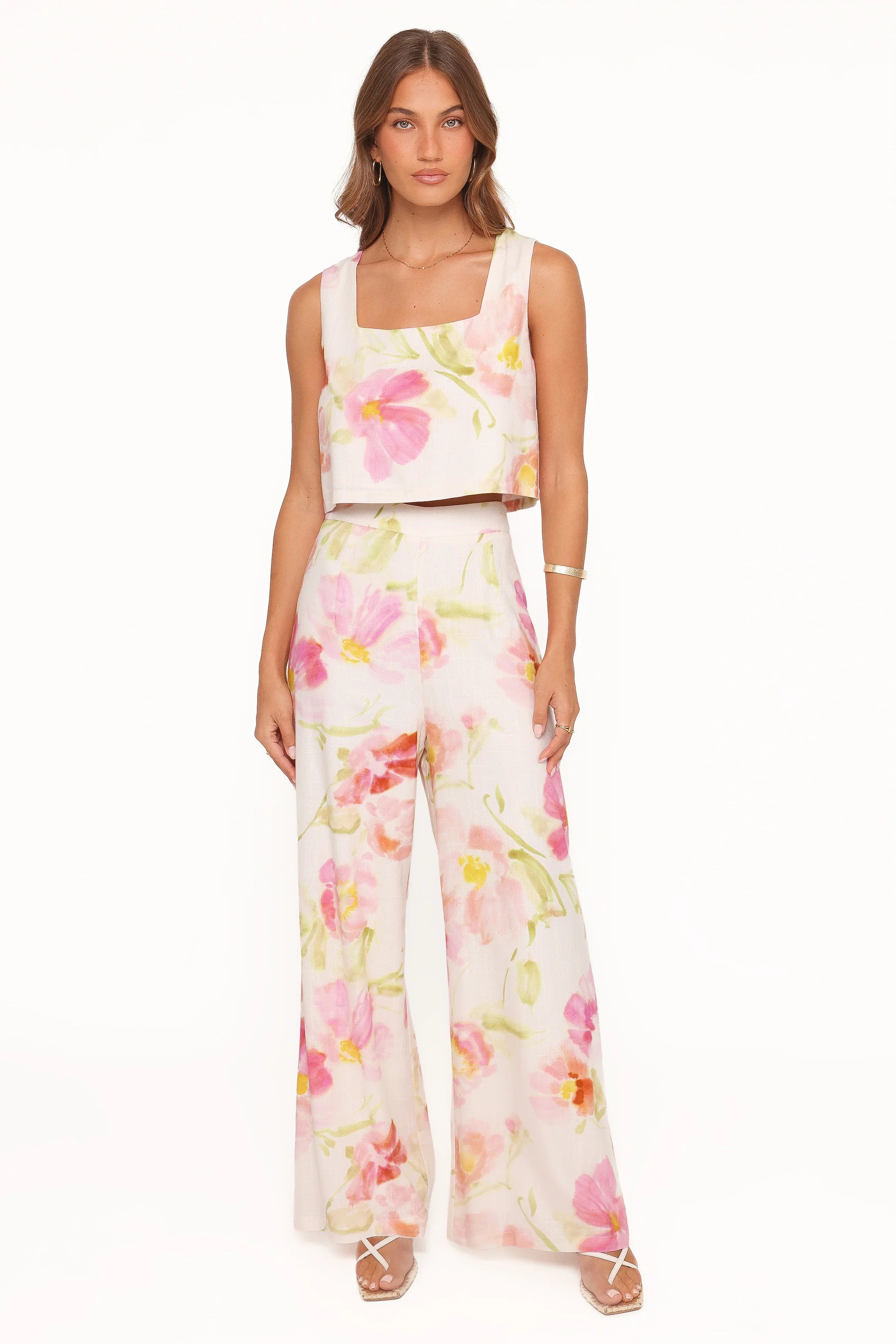 Devlin Pant Pink Garden Floral
