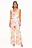 Devlin Pant Pink Garden Floral
