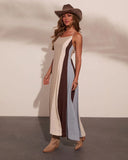 Sunspell Darling Striped Color Block Maxi Dress