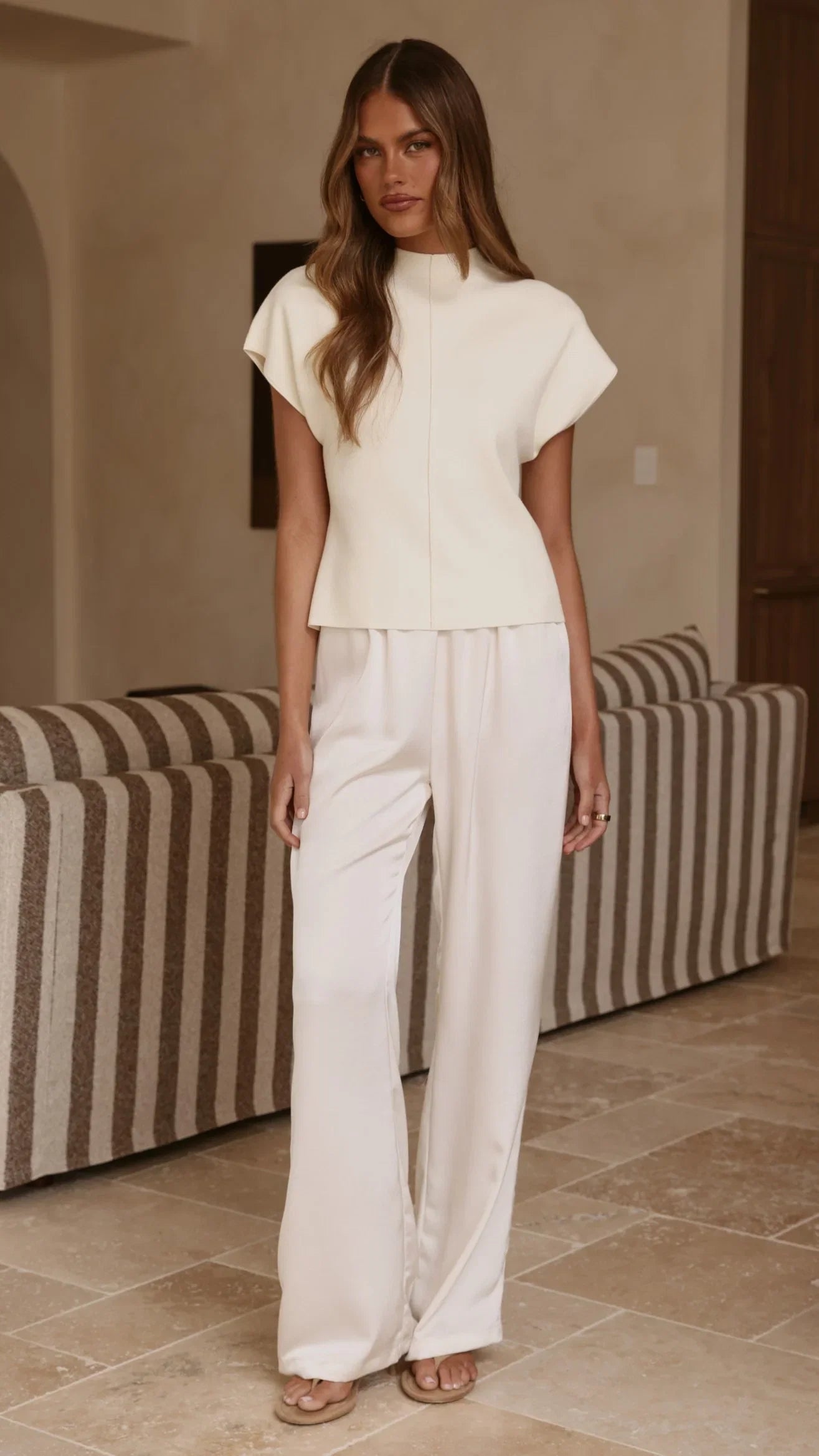 Shiloh Knit Top Cream