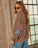 Noellen Embroidered Fleece Standard Jacket