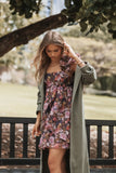 Fiorella Mini Dress Plum Floral