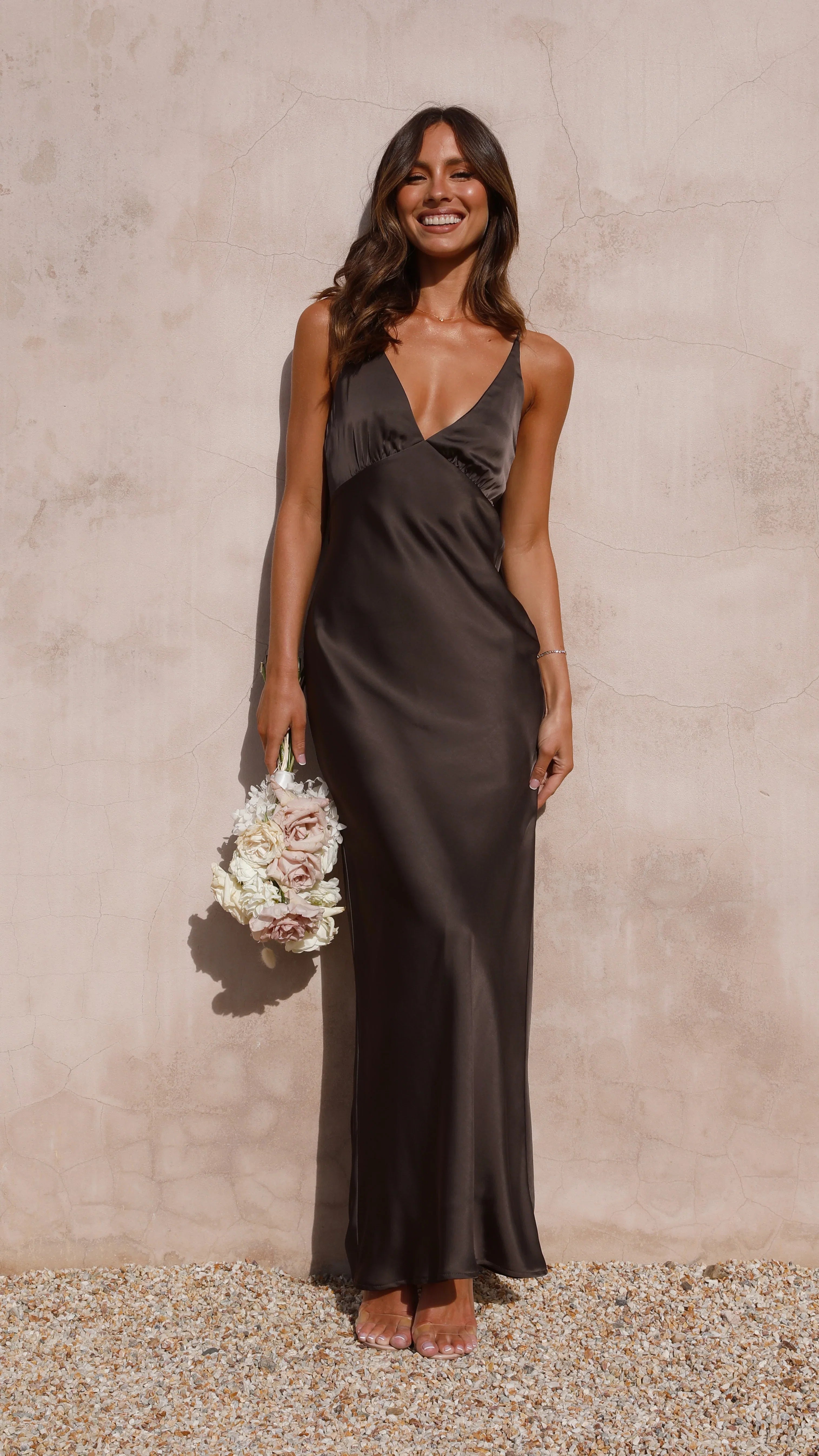 Ziah Maxi Dress Espresso