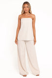 Arles Wide Leg Pants Oatmeal