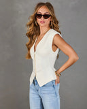 Lead Role Padded Shoulder Vest Top