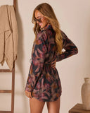 Crush Hour Abstract Waist Tie Romper