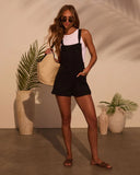 Northwest Cotton Linen Pocketed Romper