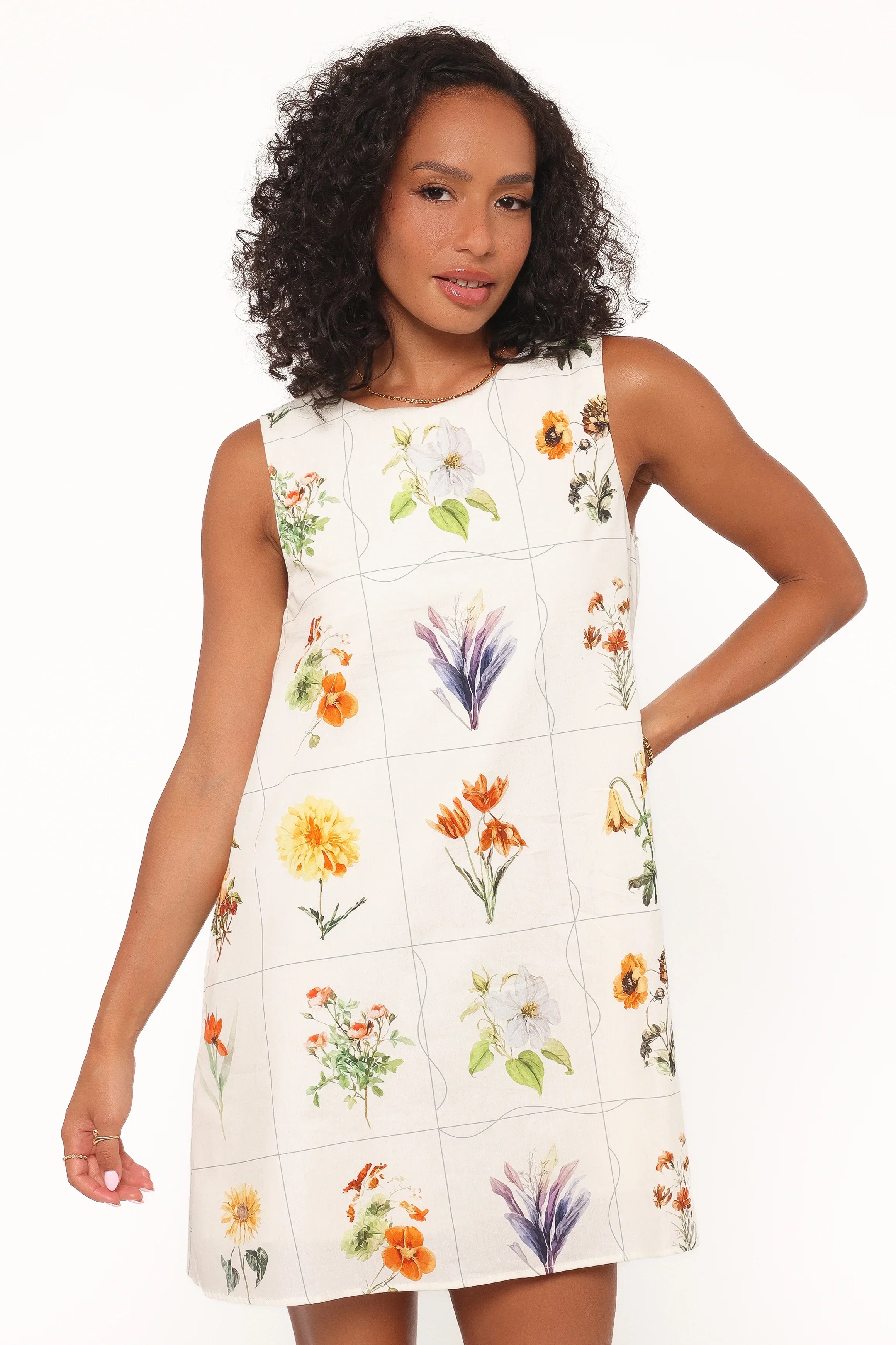 Elordi Mini Dress Multi Flowers