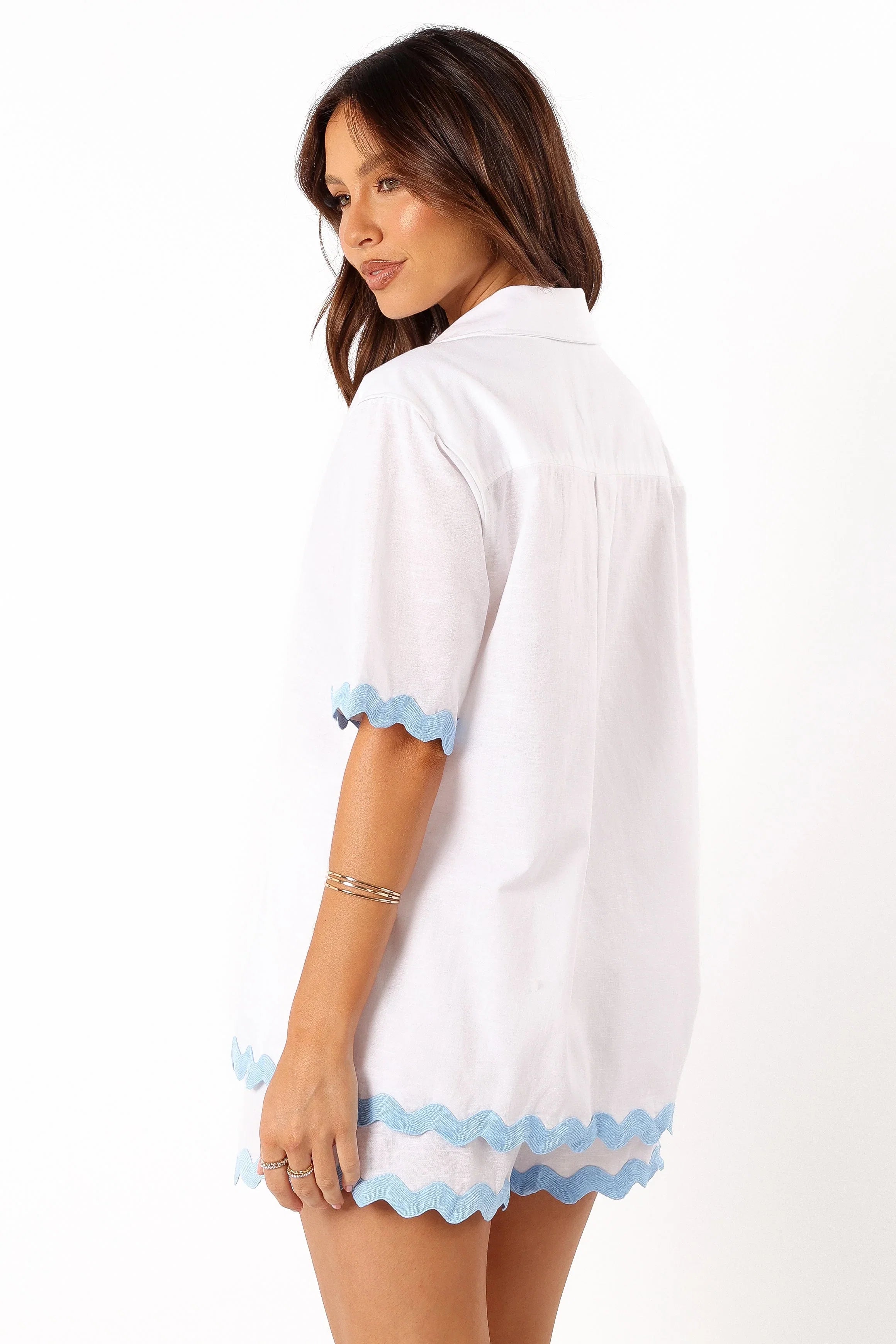Harry Shirt White Blue