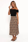 Willow Midi Skirt Black Ditsy Floral