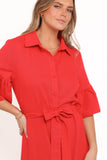 Kirrily Midi Dress Red