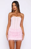 Romance Revival Mini Skirt Baby Pink