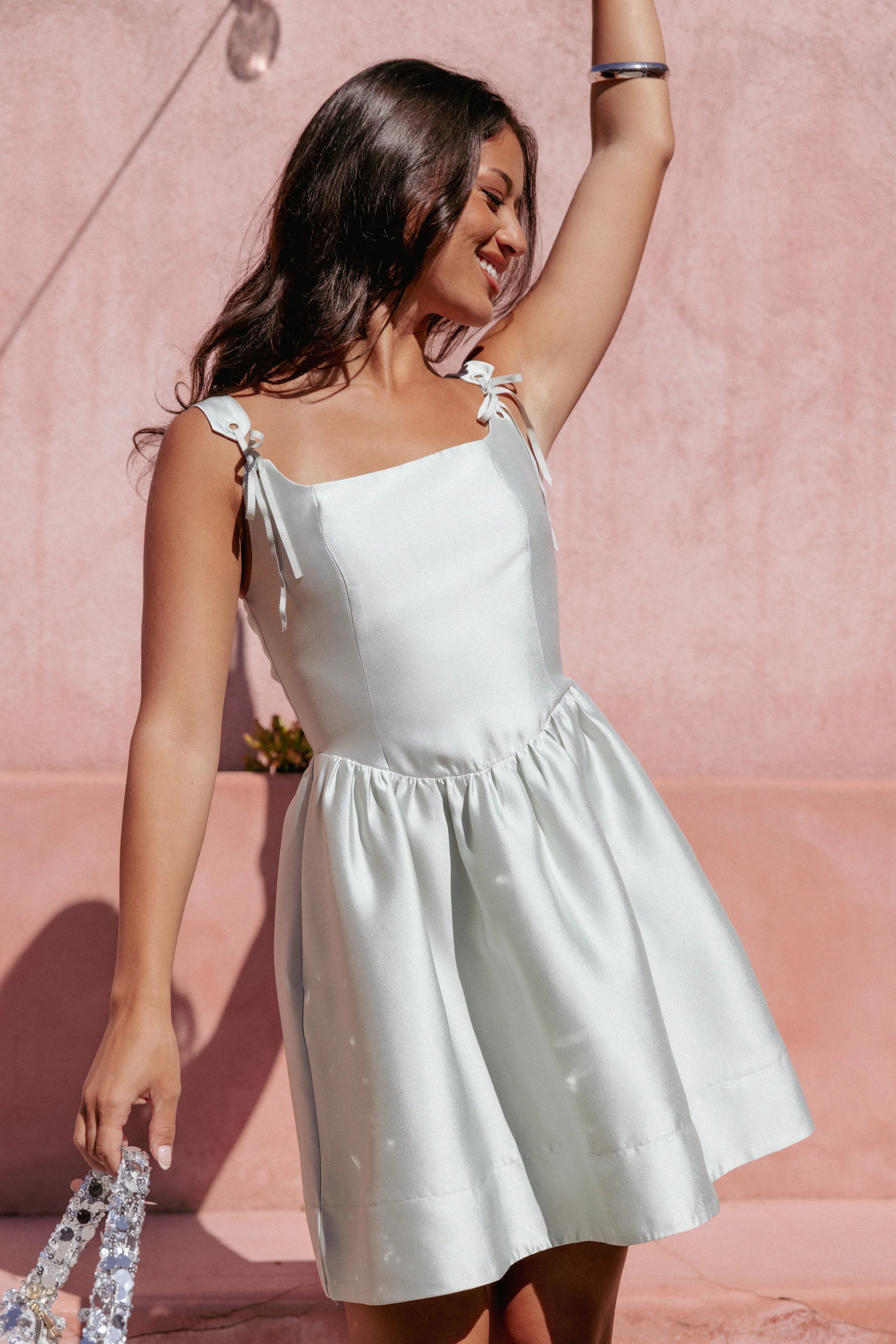Marcelline Mini Dress Mint Green