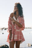Sebastian Romper Beige Red