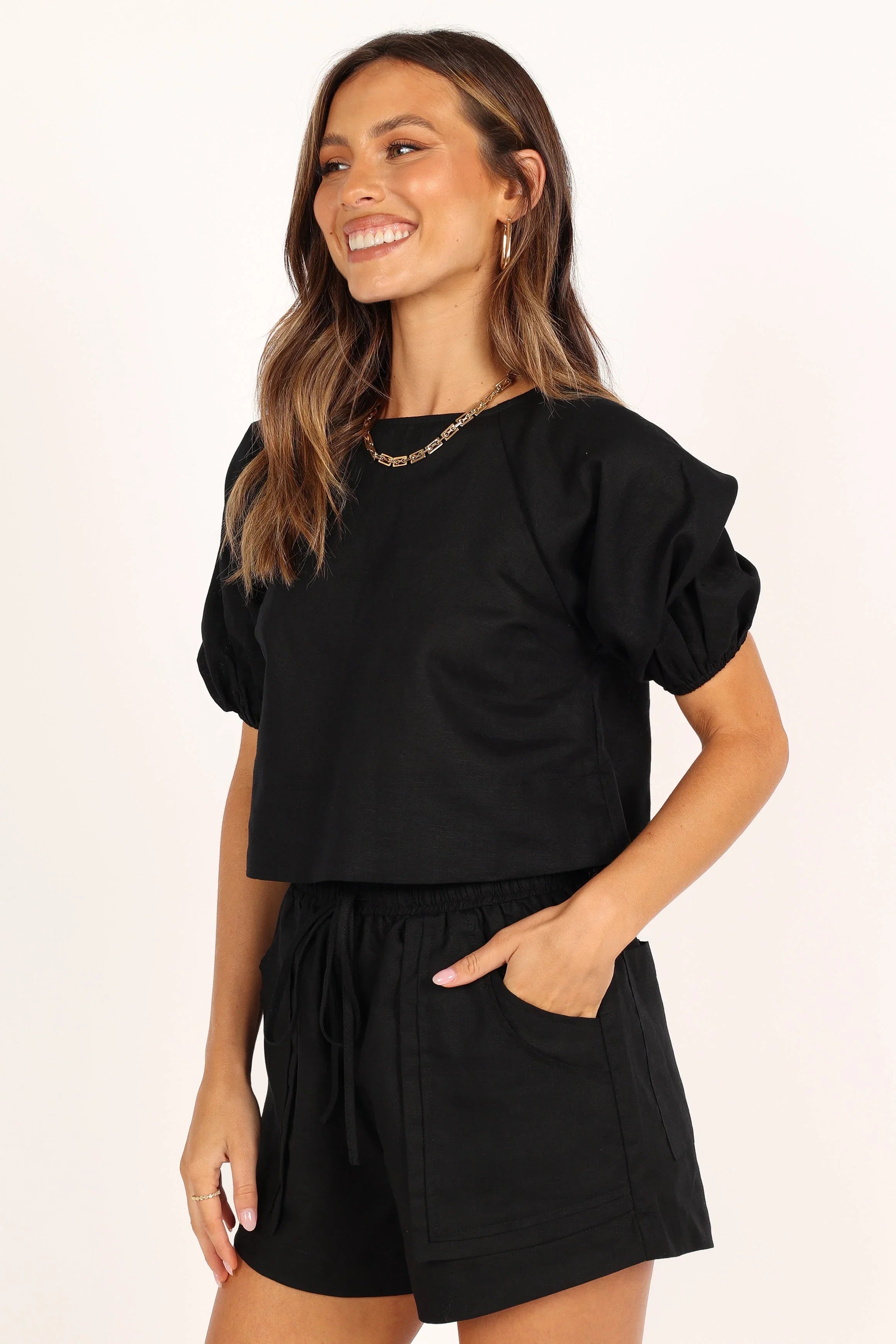 Chelsey Linen Set Black