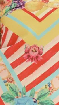 Imogen Scarf Positano Red