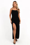 Sawyer Midi Slip Dress Black