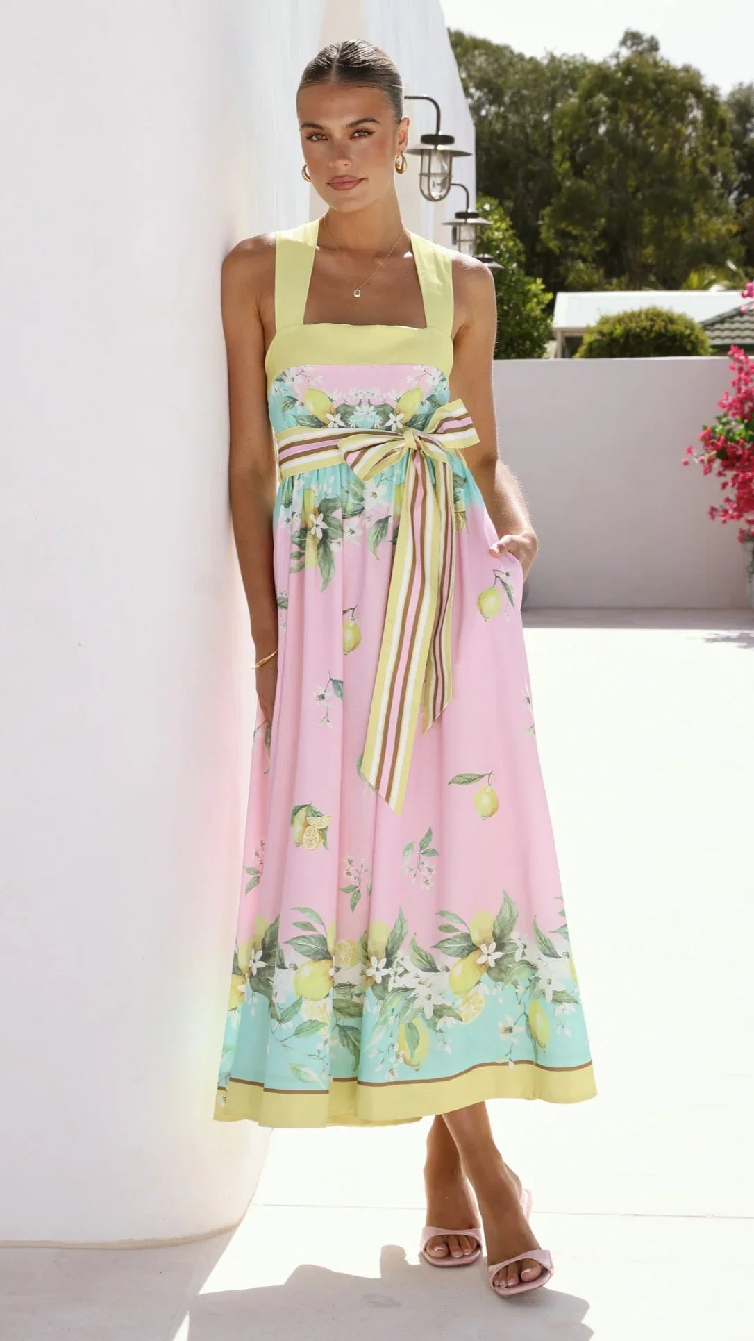 Velma Maxi Dress Rosé Lemonade