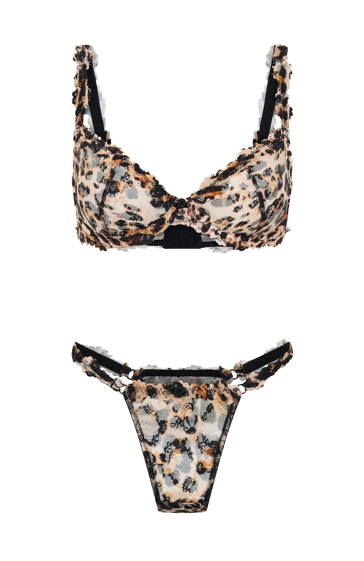 Cupids Call Lingerie Set Leopard