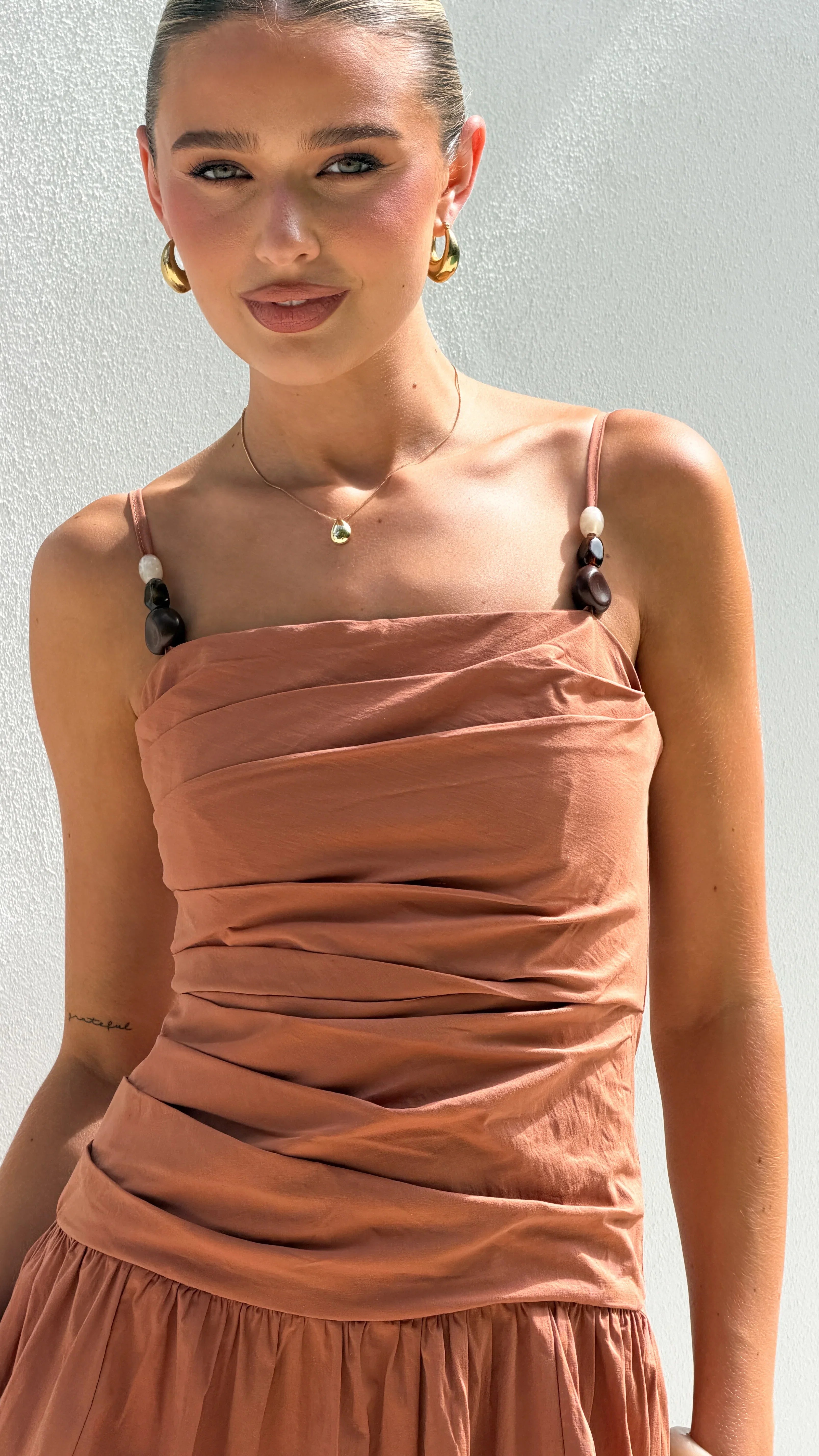 Raziela Maxi Dress Terracotta