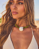 Ocean Riviera Beaded Seashell Charm Necklace