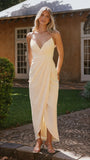 Charlotte Draped Maxi Dress Yellow