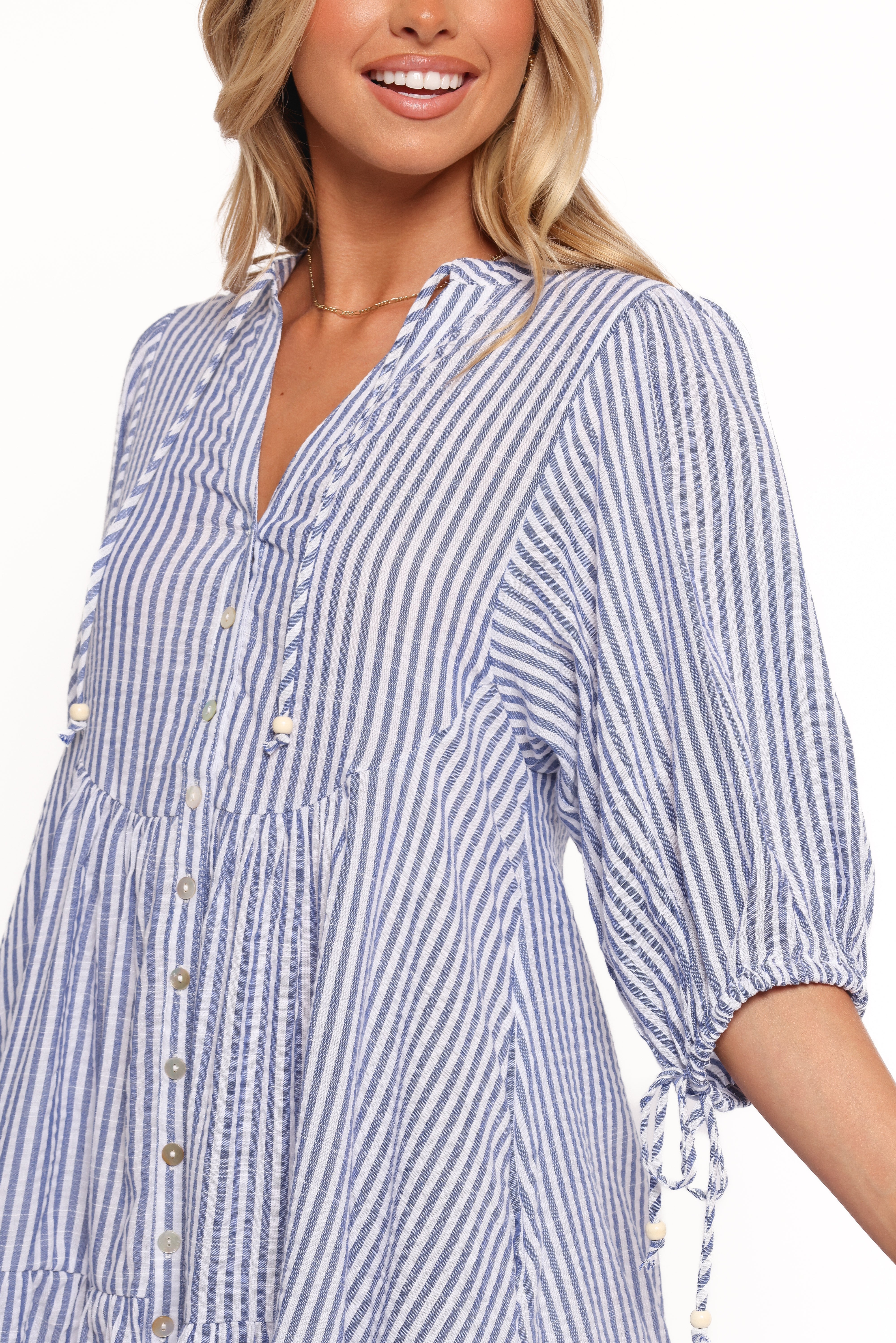 Arden Mini Dress Blue Stripe