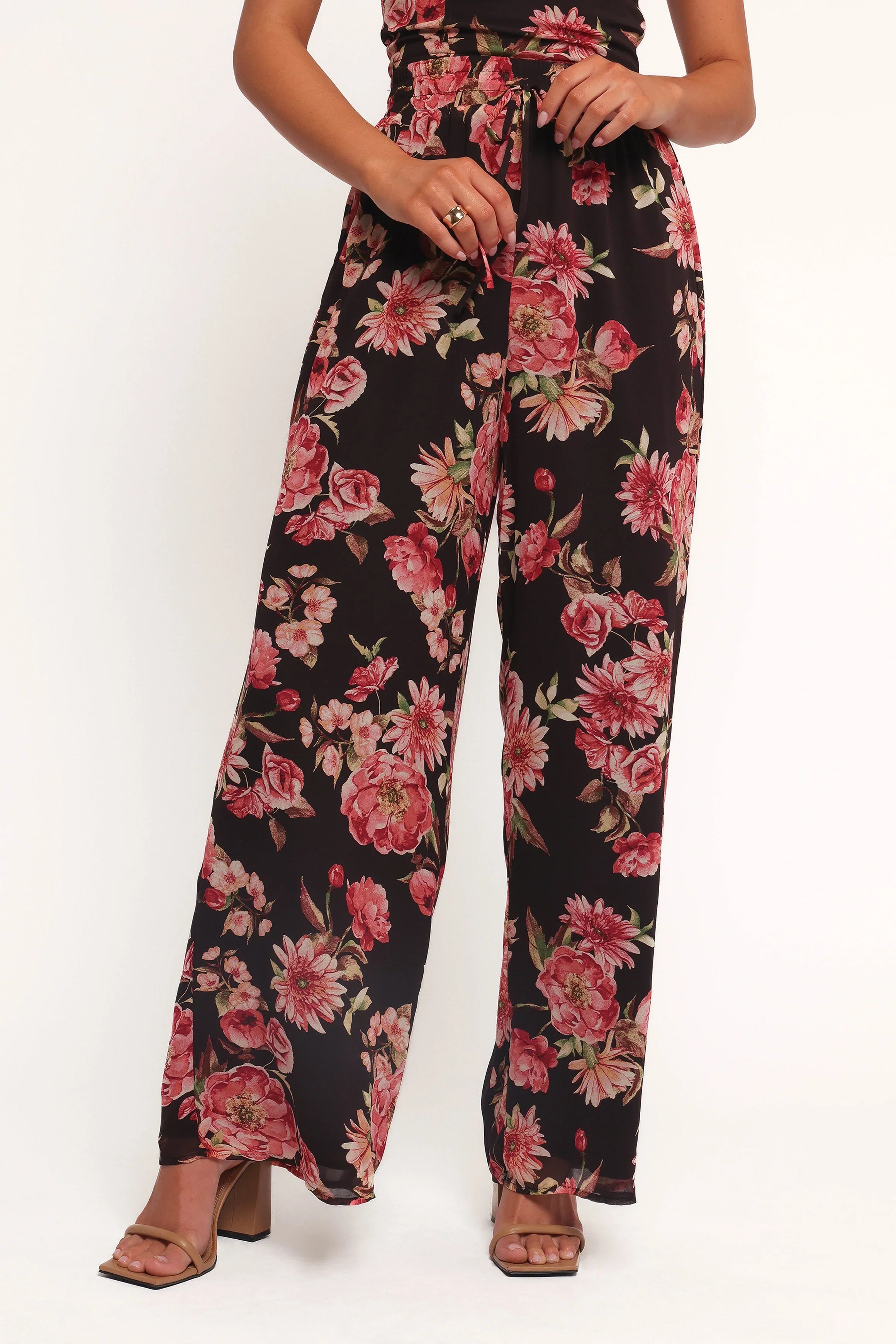 Estie Pants Black Floral