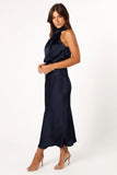 Anabelle Halter Neck Midi Dress Navy