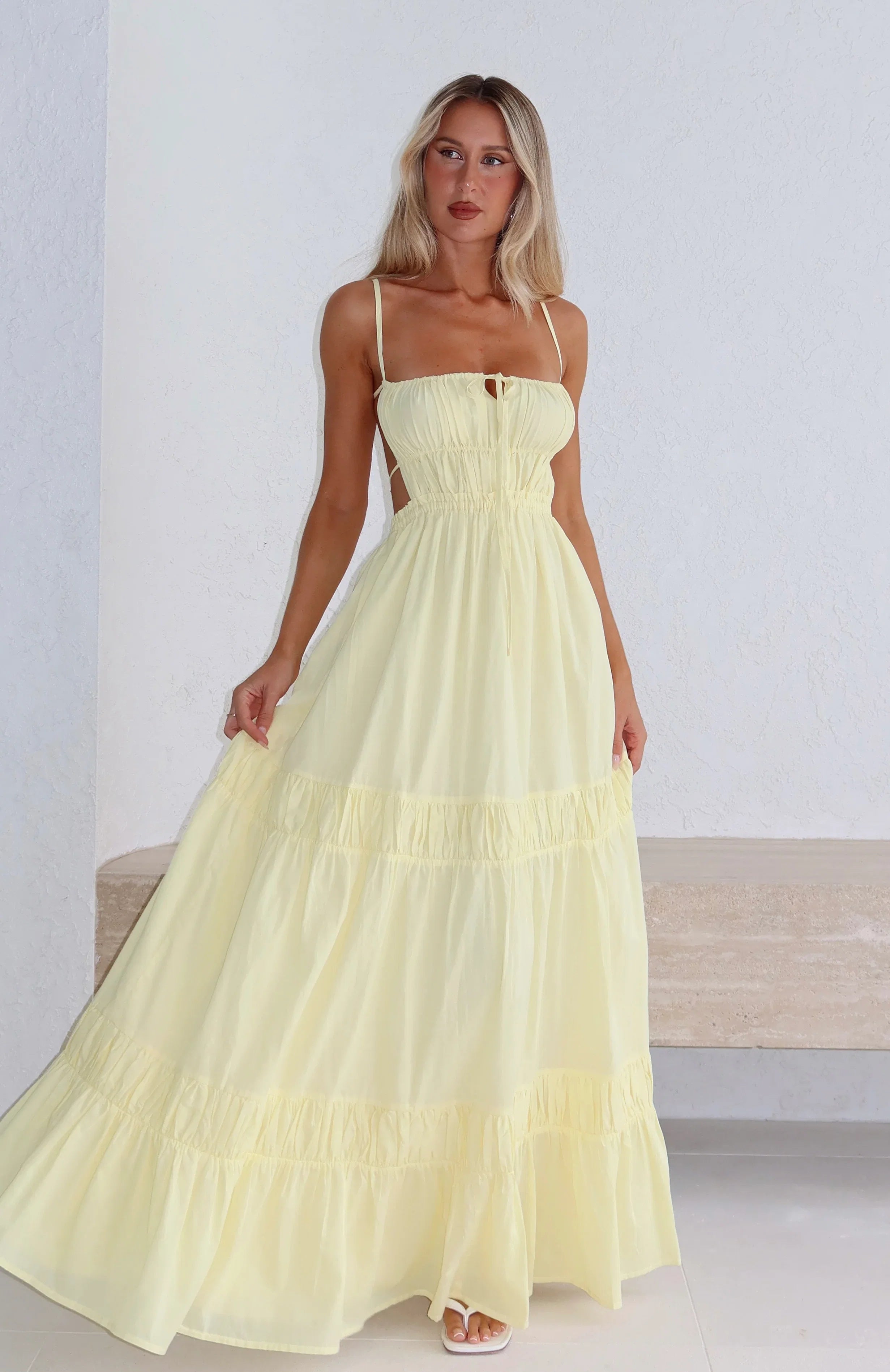 Rumour Has It Maxi Dress Lemon
