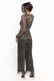Mossie Long Sleeve Jumpsuit Moonlight Gold