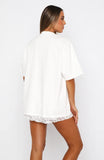 With Love Forever Oversized Tee White Pink