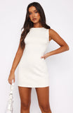 Shes A Go Getter Mini Dress White