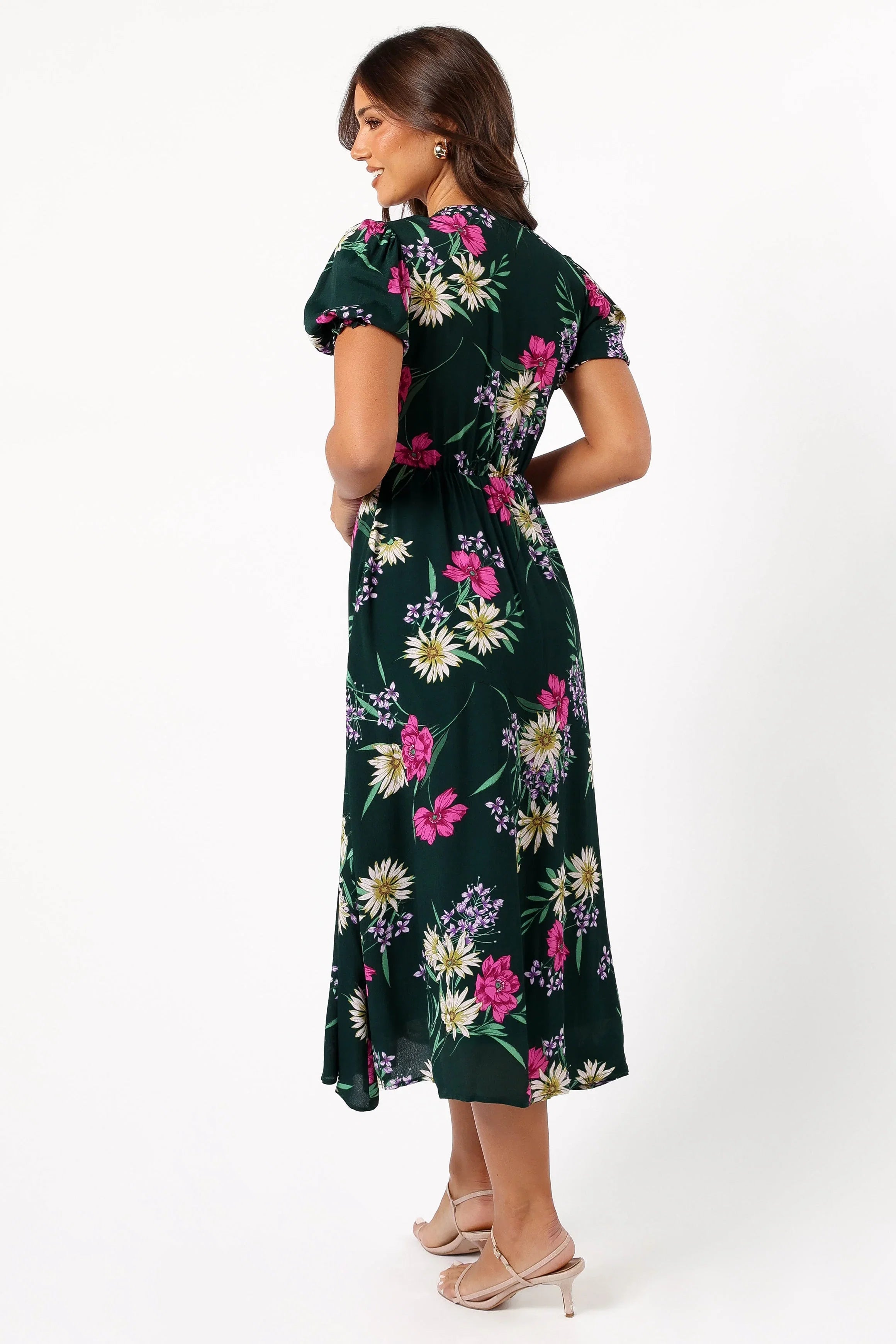 Mazie Floral Midi Dress Eden Florals