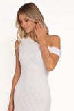 Evelon Off Shoulder Maxi Dress White