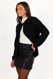 Astor Classic Button Up Cardigan Black