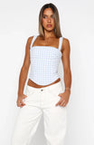 Crossed Your Mind Bustier Baby Blue
