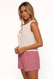 Nika Pleated Top White