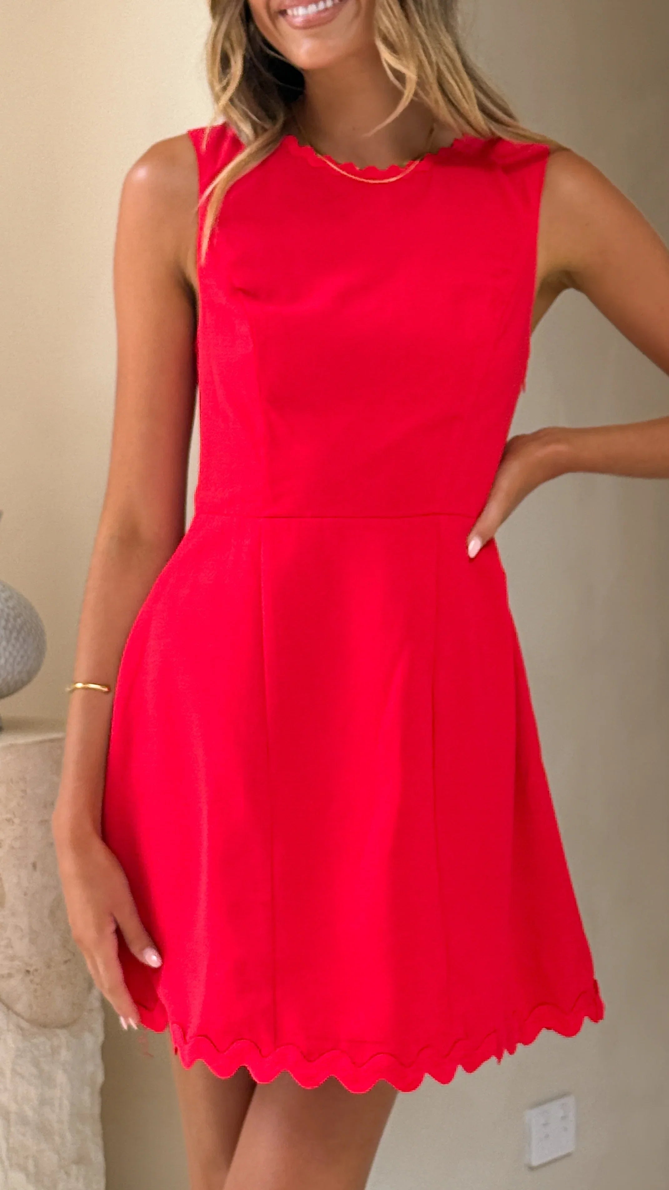 Aceline Mini Dress Red
