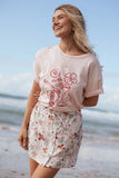 Zinnia Mini Skirt Mirabelle Print