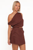 Shaw Mini Skort Chocolate Brown